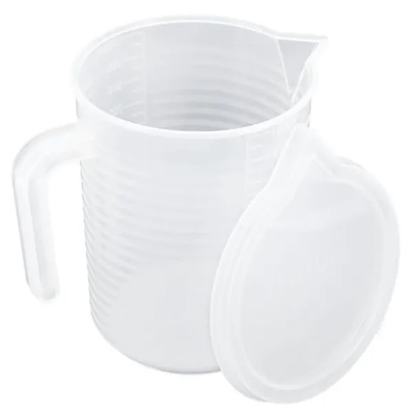 Målebægere & Måleskeer>Klare plastikmålebægre - 500ml/1000ml - Køkkenbagetilbehør med låg