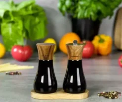 Salt- & Peberstrøere>KLAUSBERG KB-7594 akacie salt og peber sæt med kværn