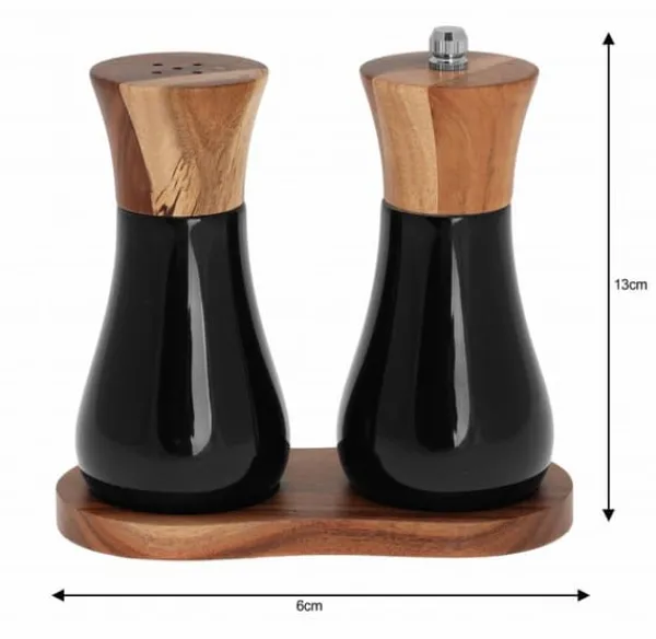 Salt- & Peberstrøere>KLAUSBERG KB-7594 akacie salt og peber sæt med kværn