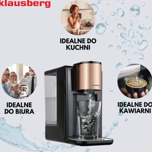 Kopvarmer>KLAUSBERG KB-7879 2,2L varmtvandsbeholder med temperaturkontrol