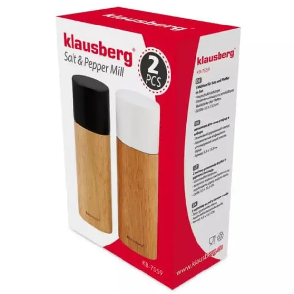 KLAUSBERG KB-7559 PEBER- OG SALTKVÆNNESÆT New