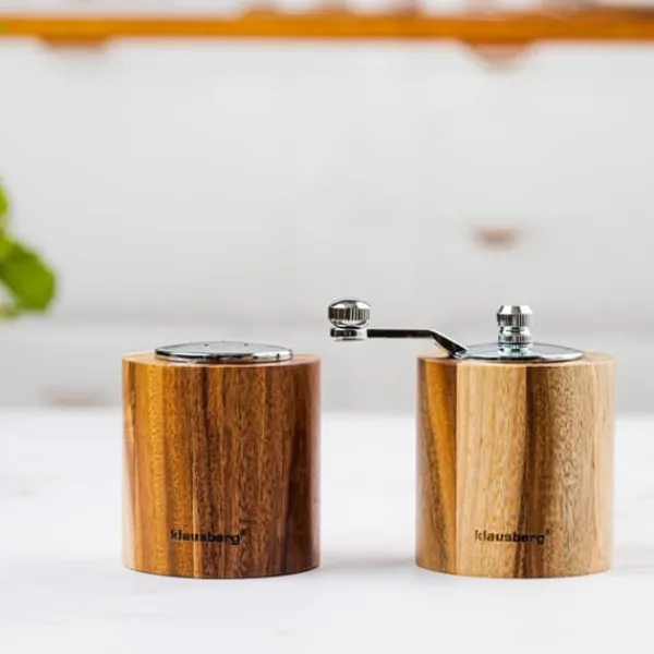 Salt- & Peberstrøere>KLAUSBERG KB-7859 salt- og pebersæt med kværn og saltkar