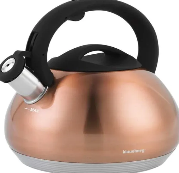 KLAUSBERG KEDEL MED FLØJTE 2,7L KB-7385 KOBBER Hot