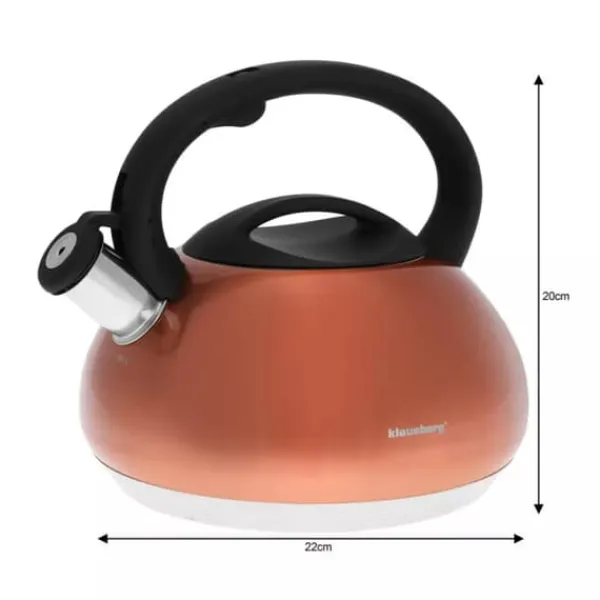 KLAUSBERG KEDEL MED FLØJTE 2,7L KB-7385 KOBBER Hot