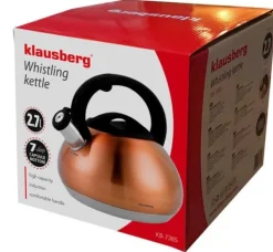 KLAUSBERG KEDEL MED FLØJTE 2,7L KB-7385 KOBBER Hot