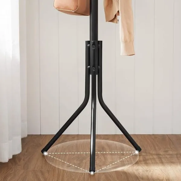 Tøj- & Garderobeopbevaring>Klädhängare 182 cm i Metall, Svart-Ek