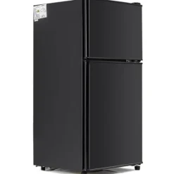 Køle-/fryseskab Kombi, 86,8 cm, 60L køleskab, 22L fryser, 102 kWh/år, Sort, Energiklasse E