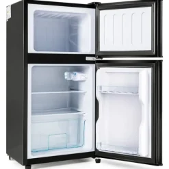 Køle-/fryseskab Kombi, 86,8 cm, 60L køleskab, 22L fryser, 102 kWh/år, Sort, Energiklasse E Hot