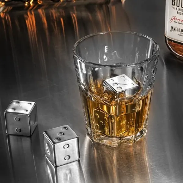 Whiskysten>Køleis i metal og stål til whiskydrikke