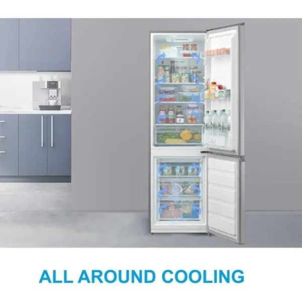 Køleskab med fryser Midea 270L Steel MDRB380FGE02A