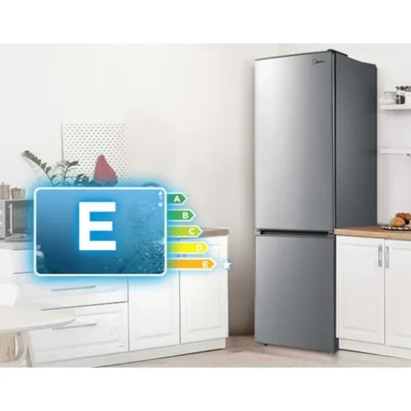 Køleskab med fryser Midea 270L Steel MDRB380FGE02A