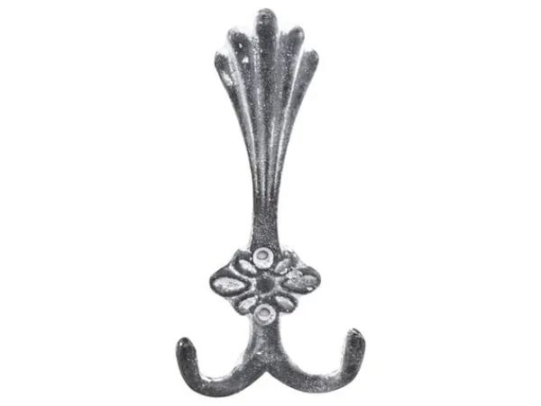 Chic Antique Opbevaringskroge & Hylder>Knager med 2 kroge i antique grå