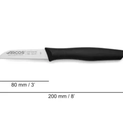 Madskrællere & Udkernere>Kniv til skrælning af grøntsager og frugter, NOVA-skræller, længde 80/190 mm