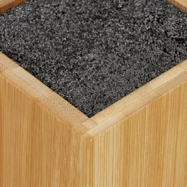 Køkkenorganisering>Knivblok, bambus, 23x10,5x10,5 cm, natur