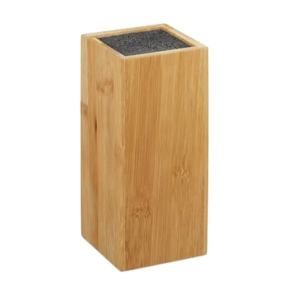 Køkkenorganisering>Knivblok, bambus, 23x10,5x10,5 cm, natur