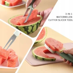 KNIVSKÆRER SKÆREVÆRKTØJ TIL SKÆRING AF VANDMELONFRUGT Sæt med 3 Online