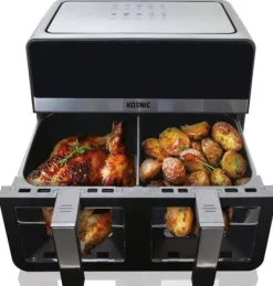 KOENIC KAF 924224 B Sort Dobbeltkammer Fedtfri Frituregryde Discount