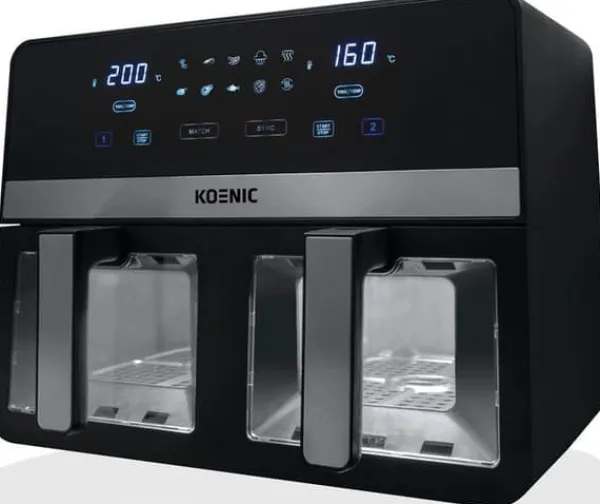 KOENIC KAF 924224 B Sort Dobbeltkammer Fedtfri Frituregryde Discount