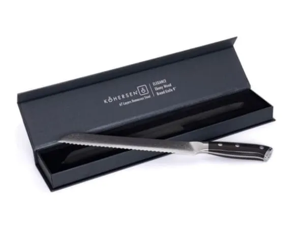 Kohersen Elegance Ebony Wood brødkniv 22,9 cm New