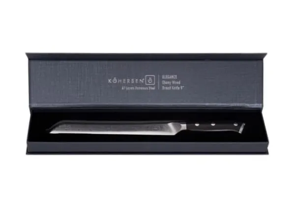 Kohersen Elegance Ebony Wood brødkniv 22,9 cm New