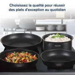 Gryder, Stegepander Og Kasseroller>Kokkärl - Alla brännare inklusive induktion - Arthur Martin - AM0530 - Aluminium - Non-stick - 20 stycken - Avtagbart handtag