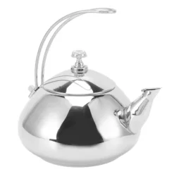Komfur te-kedel i rustfrit stål med aftagelig infuser - 1,5 l kapacitet, professionelt design til hjemmekøkken Discount