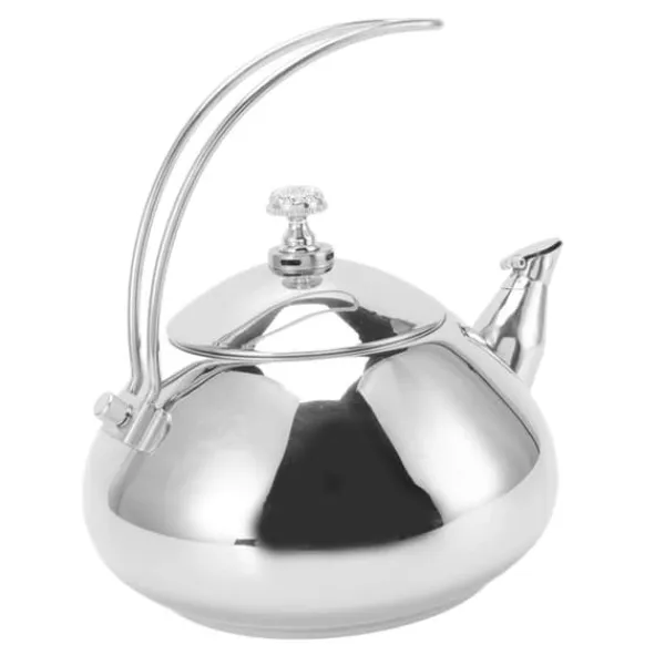 Komfur te-kedel i rustfrit stål med aftagelig infuser - 1,5 l kapacitet, professionelt design til hjemmekøkken Discount