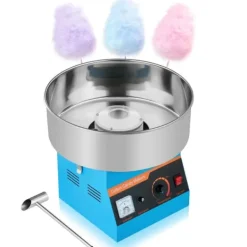 Maskiner Til Candyfloss>Kommerciel Candyflossmaskine, Elektrisk Sukkerstrådsmaskine 1000W, Blå, Stabil Performance