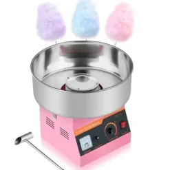 Maskiner Til Candyfloss>Kommerciel Candyflossmaskine, Elektrisk Sukkerstivelsesmaskine 1000W, Lyserød Farve, Høj Effektivitet