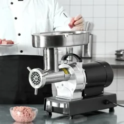 Kommerciel elektrisk kødkværn 14 Lbs/Min, med pølsestopper til køkken, høj effekt, effektiv madlavning, nem at rengøre. Best