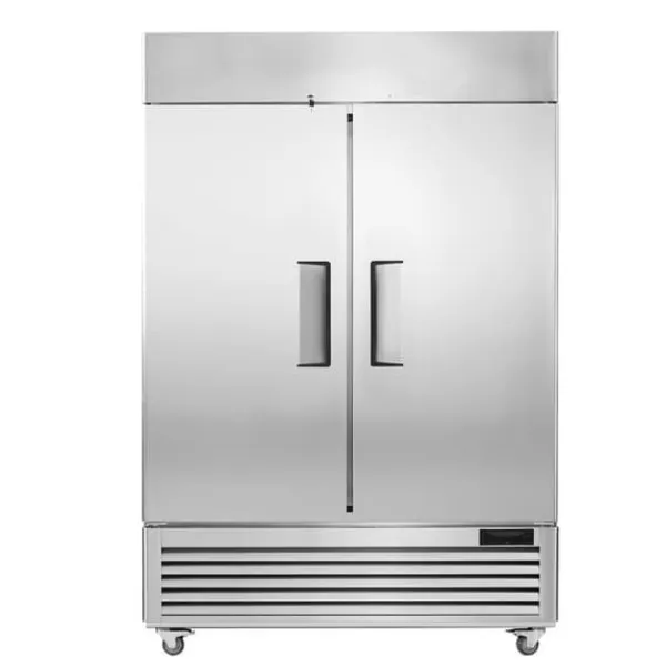 Kommerciel fryser 38,83 Cu.ft, 2-dørs opretstående fryser, automatisk afrimning, rustfrit stål, Reach-in fryser, 6"