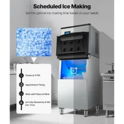 Kommerciel Ismaskine, 300 lbs/24 timer model, Selvrensende, Kompakt Design, Hurtig Isproduktion Best