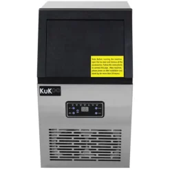 Kommerciel isterningmaskine i rustfrit stål 40 kg/24 timer Restaurant Bar Cafe Hotel IceMaker / GRATIS isknuser Online