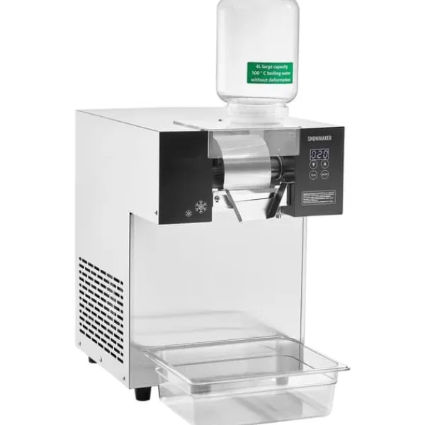 Isproducenter>Kommerciel snefnug-ismaskine 397LBS/24H, rustfrit stål, høj kapacitet, ideel til restauranter og caféer.