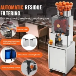 Kommerciel 120W appelsinsaftpresser - automatisk juicepresser til effektiv saftudvinding. Clearance