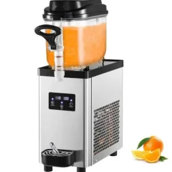 Kommersiell Slushy Maskine, 6L/1,6 Gallon, 25 kopper. Rustfrit stål Margarita Smoothie Maker til caféer, restauranter og hjemmebrug. Clearance