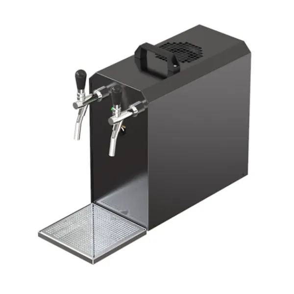 Ølhaner>Komplet sæt - fadølsanlæg - Stream 50 2 linjer tør køler, spil køler 50 liter/h, KEG:NC adapter, KEG 2:KeyKeg