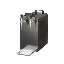 Komplet sæt - fadølsanlæg - STREAM 80 ølkasse, flowkøler 2-linet tørkøler, KEG:Type D, KEG 2:KeyKeg Online