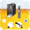 Ølhaner>Komplet sæt - fadølsanlæg - STREAM 80 ølkasse, flowkøler 2-linet tørkøler, KEG 2:Type D, KEG:KeyKeg