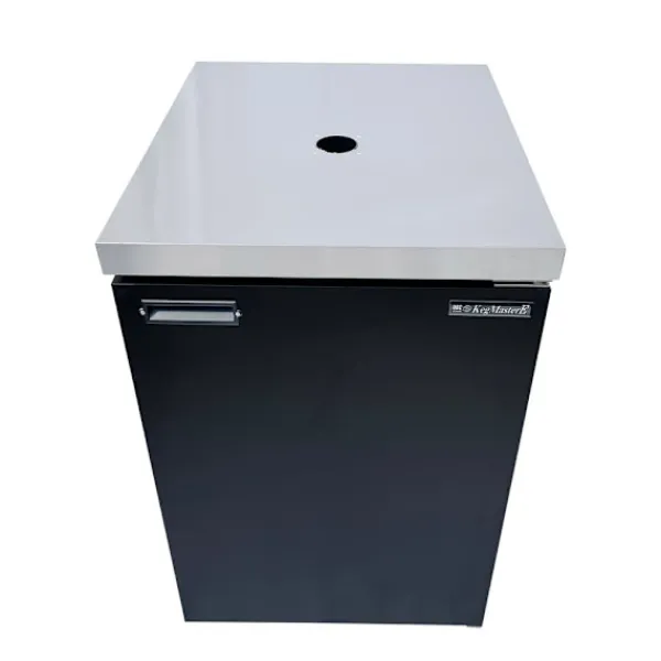 Køleskabe>Komplet sæt - ølkøleskab op til 50L tønder (ølstang) - inkl. Elegant søjle og kompensator hane, KEG:5 liters adapter