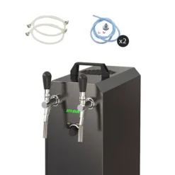 Komplet sæt fadølsanlæg stream 50 / К 2 linjer, 50 liter/h rustfrit stål, med membranpumpe, øl tryk, KEG:uden, KEG 2:Type M New