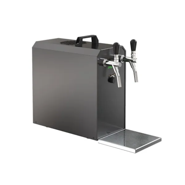 Komplet sæt fadølsanlæg stream 50 / К 2 linjer, 50 liter/h rustfrit stål, med membranpumpe, øl tryk, KEG:Typ G, KEG 2:KeyKeg