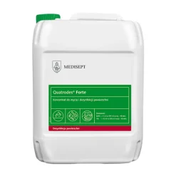 Koncentrat til rengøring og desinfektion af overflader med en bred vifte af anvendelser Quatrodes Forte 5l Hot