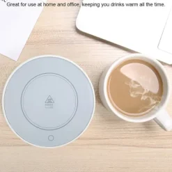 Kopvarmer Varmemåtte til Te, Kaffe, Mælk, Hjemmekontor (EU-stik 220V) Clearance