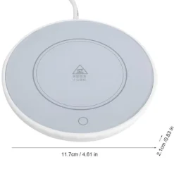 Kopvarmer Varmemåtte til Te, Kaffe, Mælk, Hjemmekontor (EU-stik 220V) Clearance