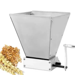 Kornmølle, 26,6 cm højde, 4L kapacitet, manuel betjening, 0,2 mm udladningsgranulering, justerbar rulleafstand 0-2,5 mm Sale