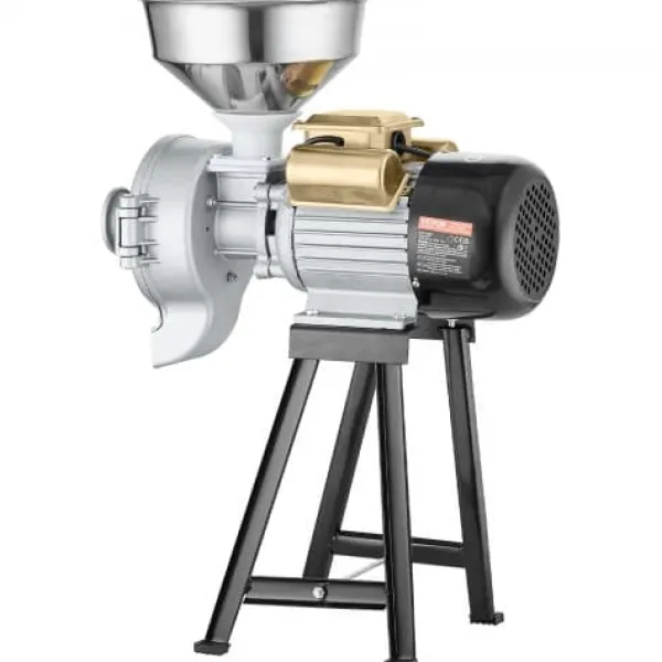 Kornmølle, Elektrisk Kommerciel Grinder 3000W, 50,5x25x70 cm, rustfrit stål Outlet