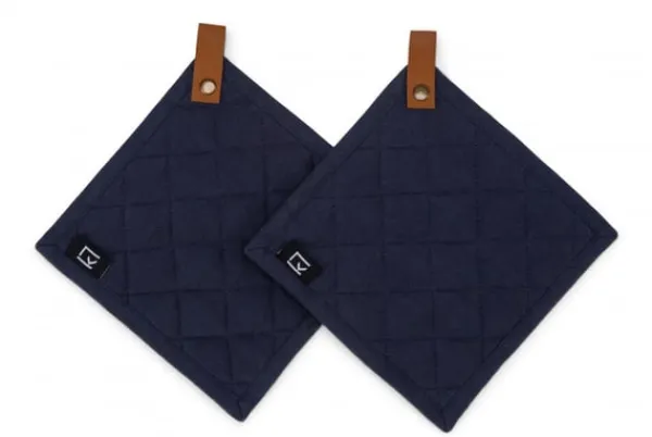 Kosta Linneväfveri Grytlappar 2-pack, Marinblå Best