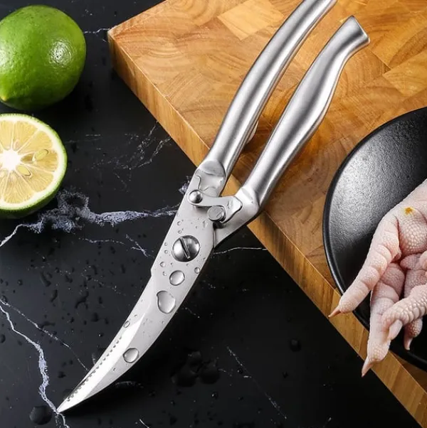 Køkkensakse>Kraftig køkkensaks i rustfrit stål