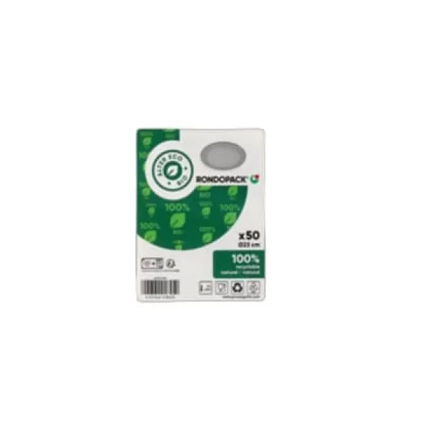 Skraldeposer>Kraftpapirstallerkener, diameter 23 cm | 50 stk. | PLATIPACK | Guillin Polska